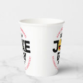 国際的冗談の日笑い顔 紙コップ (右)