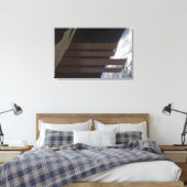 国際的宇宙ステーションのアレ太陽のアパネル キャンバスプリント (インサイチュ (寝室))