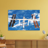 国際的宇宙ステーション17 キャンバスプリント (インサイチュ (リビング))