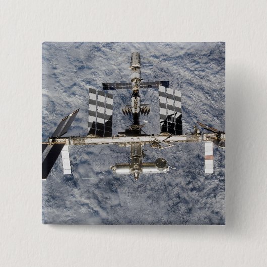 国際的宇宙ステーション6 缶バッジ (正面)