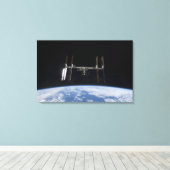 国際的宇宙ステーション9 キャンバスプリント (インサイチュ (ウッドフロア))