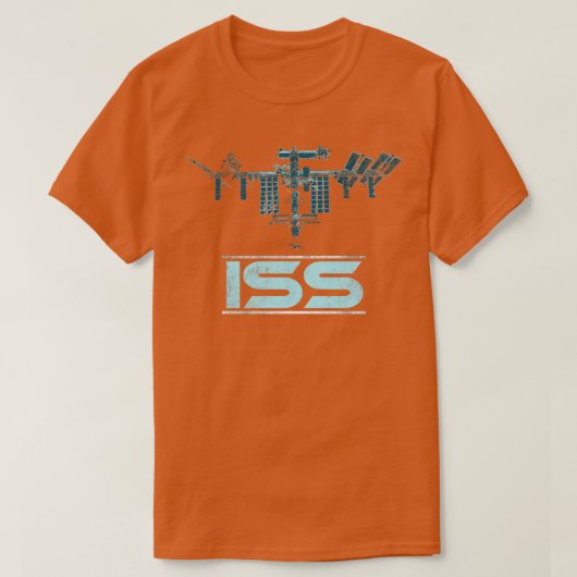 国際的宇宙ステーションISS 12 Tシャツ (デザイン正面)