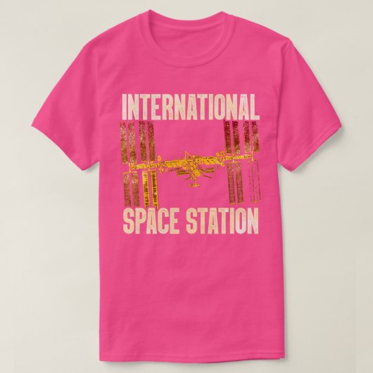 国際的宇宙ステーションISS 7 Tシャツ (デザイン正面)