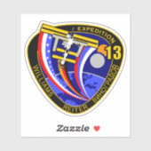 国際的宇宙駅探検隊ISS-13 シール (シート)