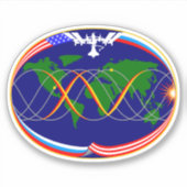 国際的宇宙駅探検隊ISS-15 シール (正面)