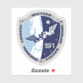 国際的宇宙駅探検隊ISS-51 シール (シート)