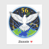国際的宇宙駅探検隊ISS-56 シール (シート)