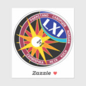 国際的宇宙駅探検隊ISS-61 シール (シート)