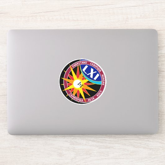 国際的宇宙駅探検隊ISS-61 シール (コンピューター)