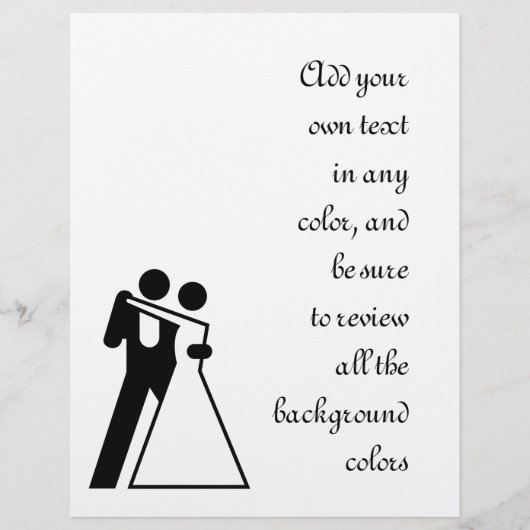 国際的新郎新婦の署名 チラシ (正面)