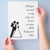 国際的新郎新婦の署名 チラシ (手)