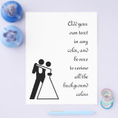 国際的新郎新婦の署名 チラシ (シングル)