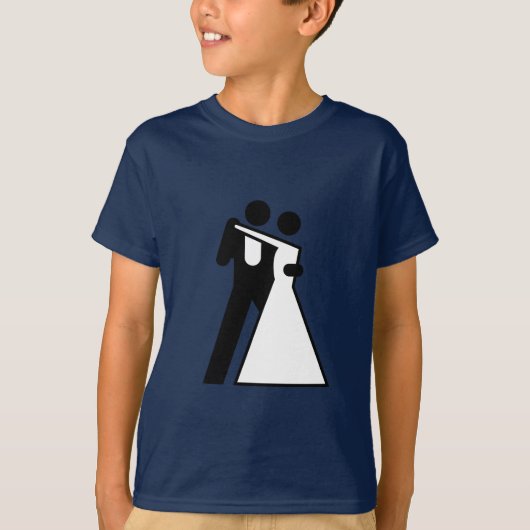 国際的新郎新婦の署名 Tシャツ (正面)