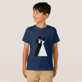 国際的新郎新婦の署名 Tシャツ (正面フル)