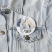 国際的極熊の日、水色 缶バッジ (インサイチュ)