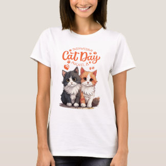 国際的猫の日 Tシャツ