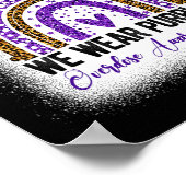 国際的過剰摂取認識度デイパープルレインボ ポスター (角)