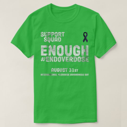 国際的過剰摂取認識度デイリボン女性 Tシャツ (デザイン正面)