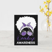 国際的過剰摂取認識度日2022紫R カード (黄色い花)