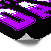 国際的過剰摂取認識度日 – 紫 ポスター (角)