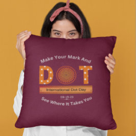 国際的Dot Dayデザイン クッション