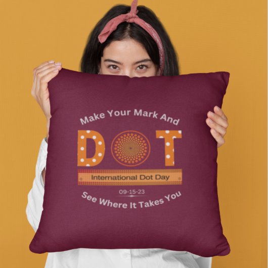 国際的Dot Dayデザイン クッション