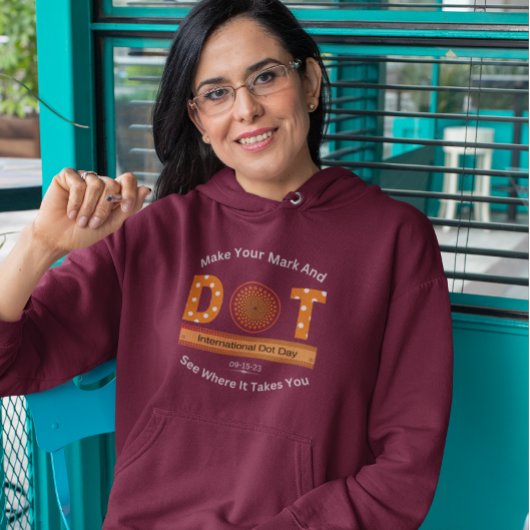 国際的Dot Dayデザイン パーカ