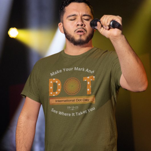国際的Dot Dayデザイン Tシャツ