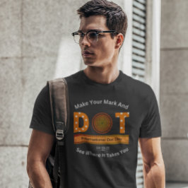 国際的Dot Dayデザイン Tシャツ
