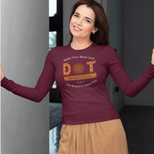 国際的Dot Dayデザイン Tシャツ