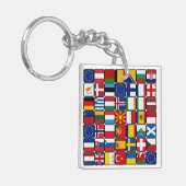 国際的flagsコレクション,世界の国旗 キーホルダー (正面左)