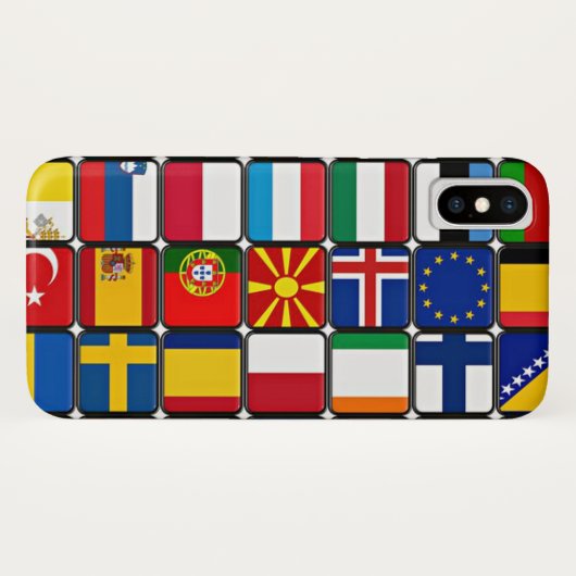 国際的flagsコレクション,世界の国旗 Case-Mate iPhoneケース (裏面(横))