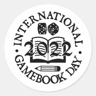 国際的Gamebook Day 2022ステッカー ラウンドシール