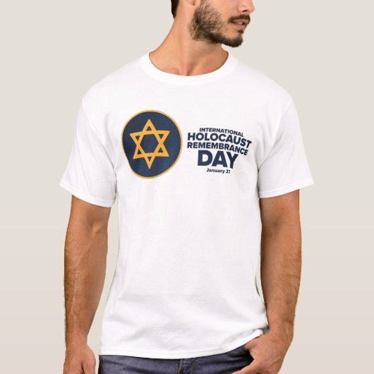 国際的Holocaust Remembrance Dayロゴ Tシャツ (正面)