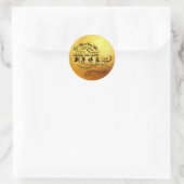 国際的Wishes Snake Year 2025 Golden RS ラウンドシール (バッグ)