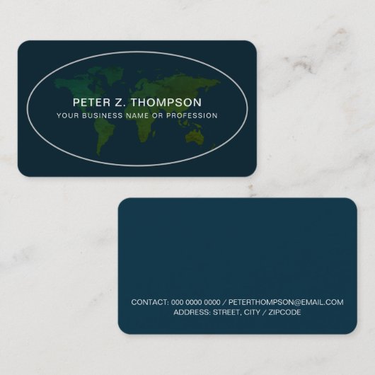 国際的World Wide Business 名刺 (正面/裏面)