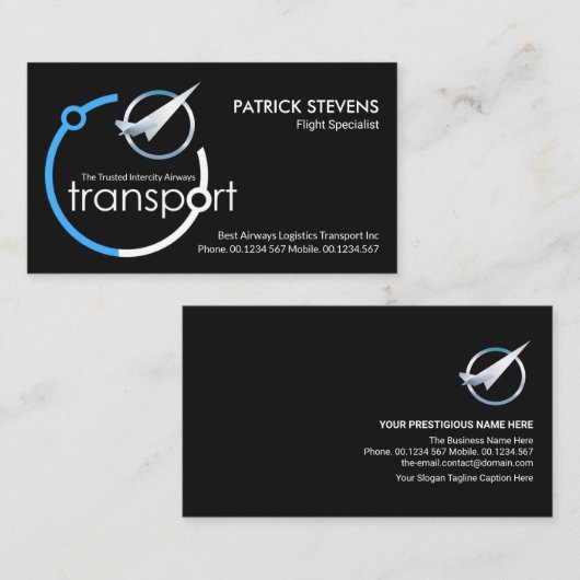 国際航空輸送衛星航空 名刺 (正面/裏面)