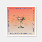 国際誕生会 スタンダードカクテルナプキン (正面)