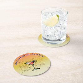 国際誕生会 ラウンドペーパーコースター