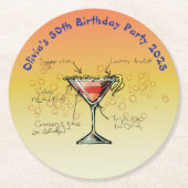 国際誕生会 ラウンドペーパーコースター (正面)