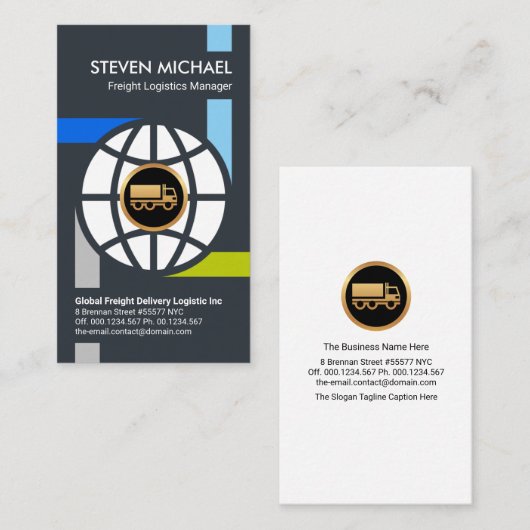 国際輸送物流輸送貨物輸送 名刺 (正面/裏面)