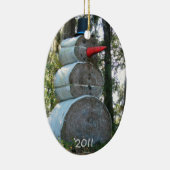 国雪だるまオーナメント セラミックオーナメント (右)