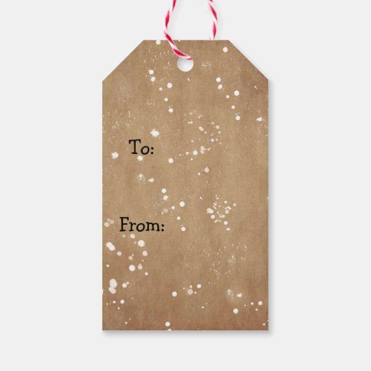 国雪だるまギフトラベル ギフトタグ (裏面)