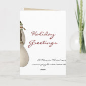 国雪だるまクリスマスカード シーズンカード (裏面)