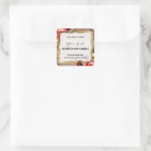 国風フローラ香り大豆キャンドルラベル スクエアシール (バッグ)