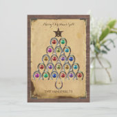 国馬蹄形クリスマスフォトカード シーズンカード (スタンド正面)