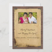 国馬蹄形クリスマスフォトカード シーズンカード (裏面)