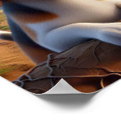 国魅力的の風景に素朴入るビーグル ポスター (角)