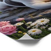 国魅力的フランスのの風景でブルドッグ ポスター (角)