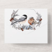 国鳥の松の円錐秋の結婚式すべて1つのinv オールインワン招待状 (裏面)